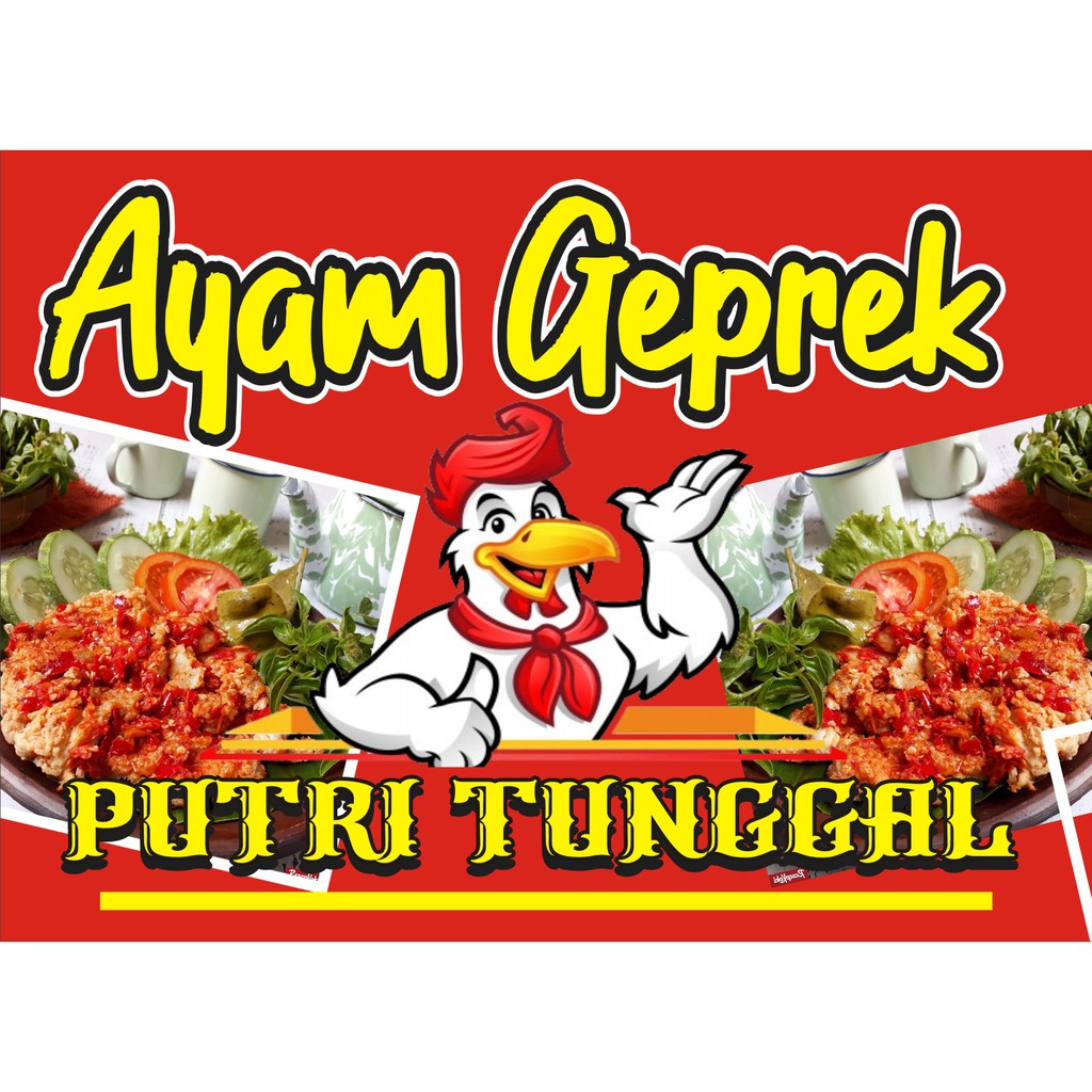Contoh Banner Ayam Geprek - KibrisPDR