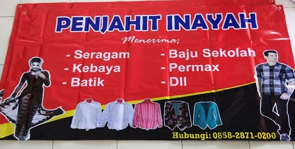 Detail Contoh Banner Baju Nomer 18