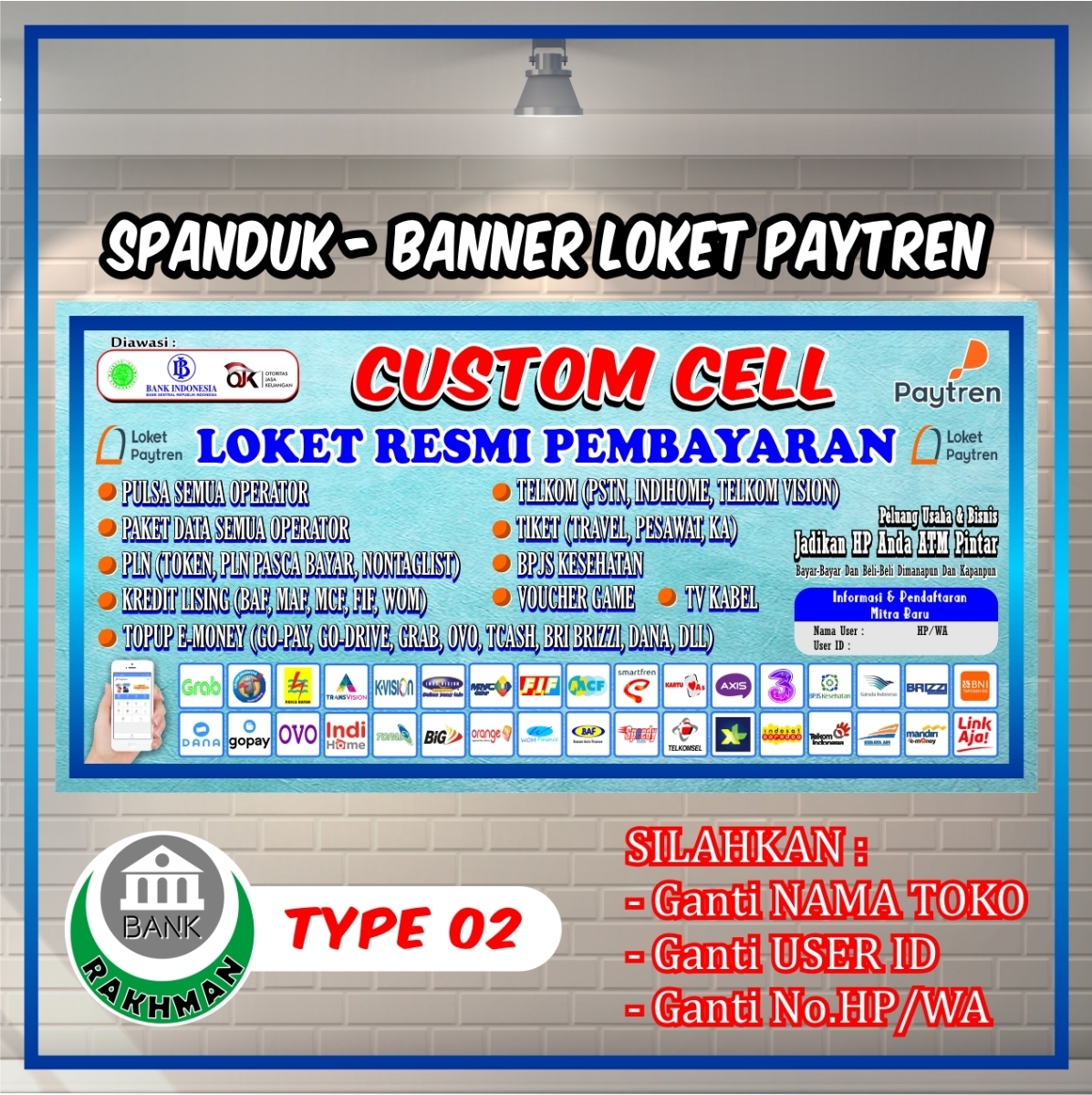 Detail Contoh Banner Counter Pulsa Nomer 46