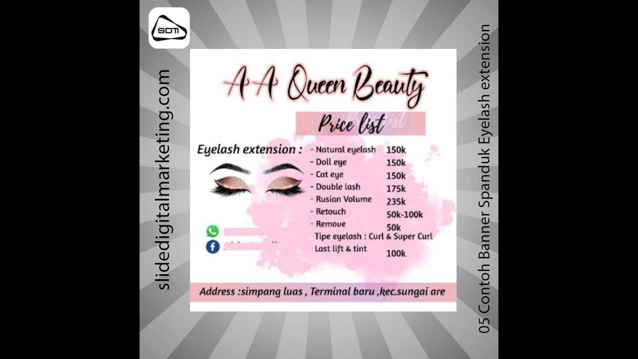 Detail Contoh Banner Eyelash Extension Nomer 18