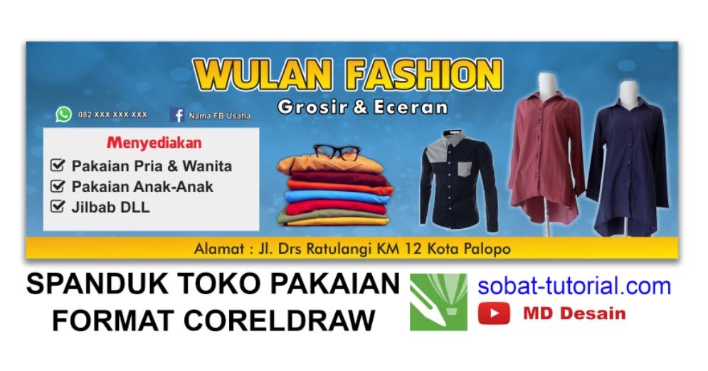 Detail Contoh Banner Jualan Baju Nomer 3