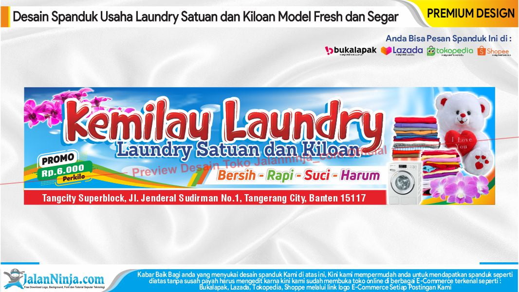 Detail Contoh Banner Laundry Nomer 27