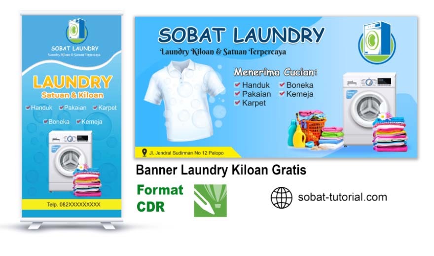 Detail Contoh Banner Laundry Nomer 7