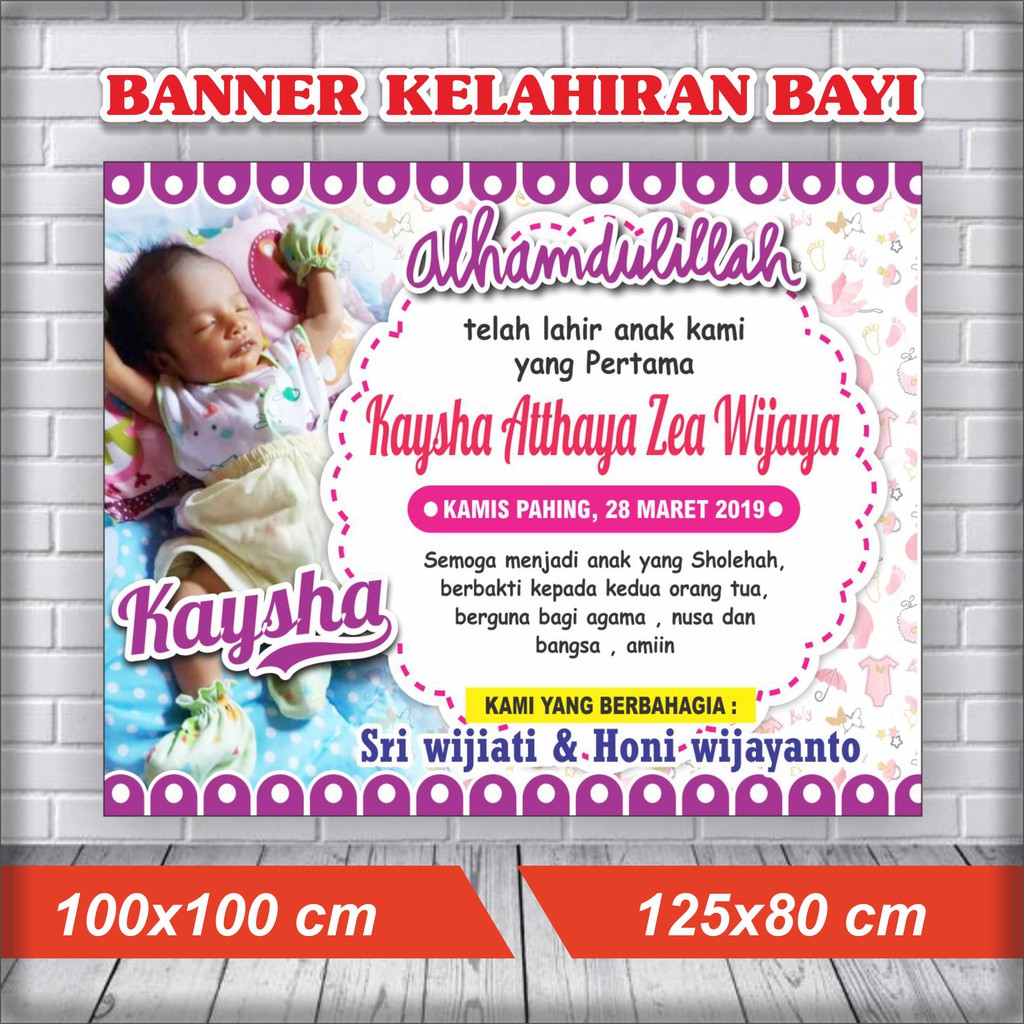 Detail Contoh Banner Nama Bayi Nomer 16