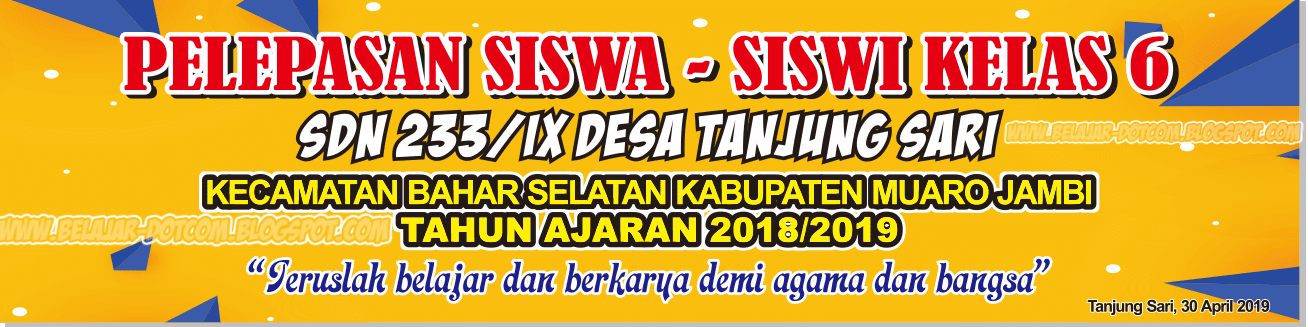 Detail Contoh Banner Pelepasan Siswa Nomer 2