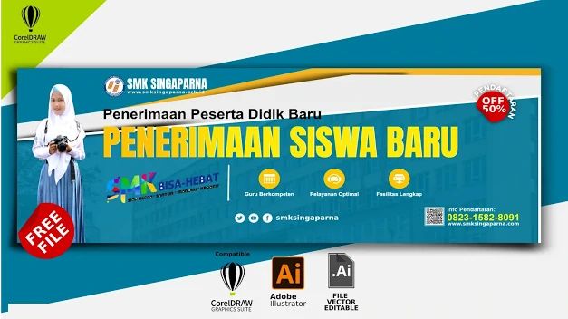 Detail Contoh Banner Penerimaan Siswa Baru Smk Nomer 15