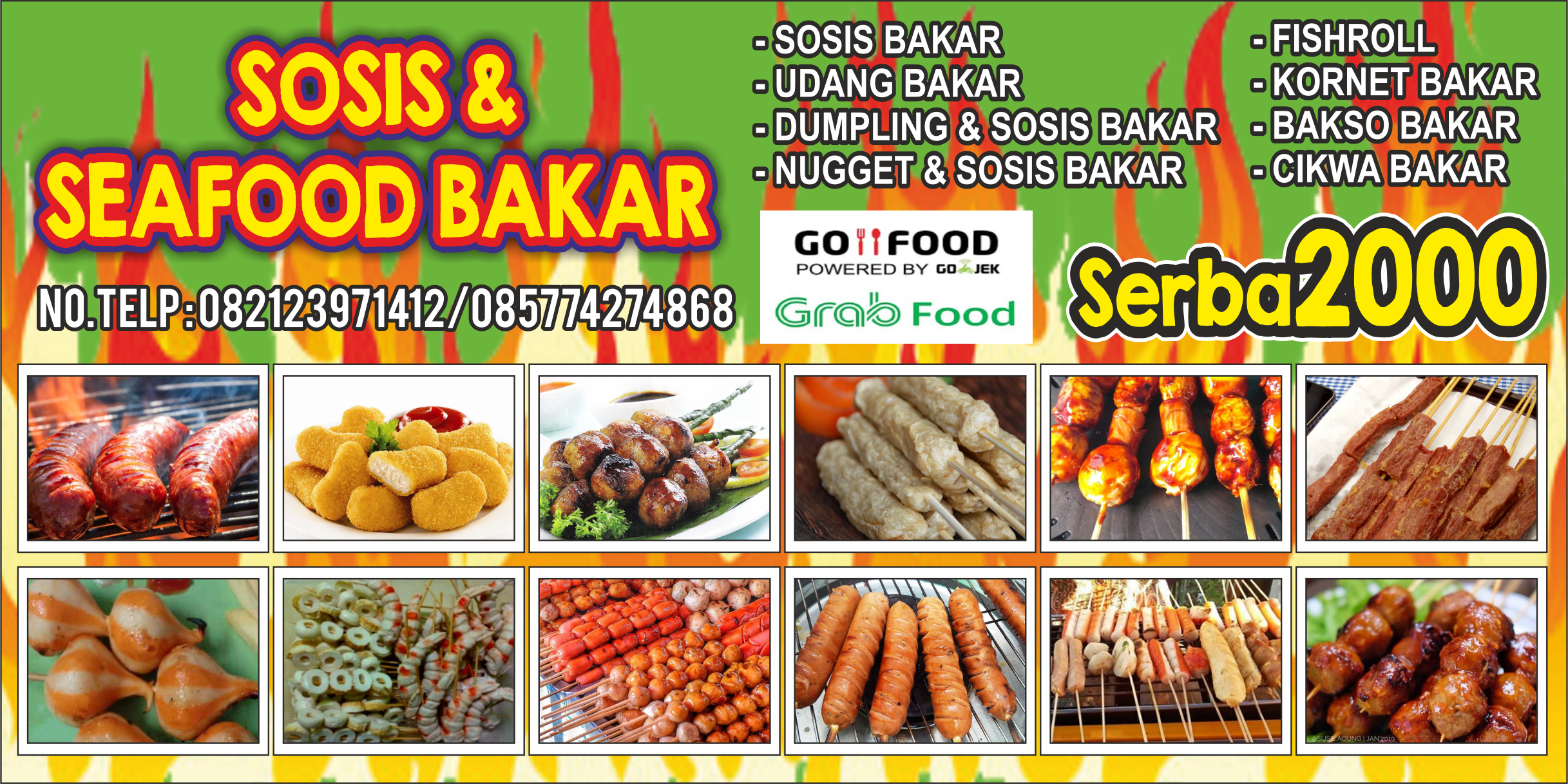 Detail Contoh Banner Sosis Bakar Dan Sate Seafood Nomer 26