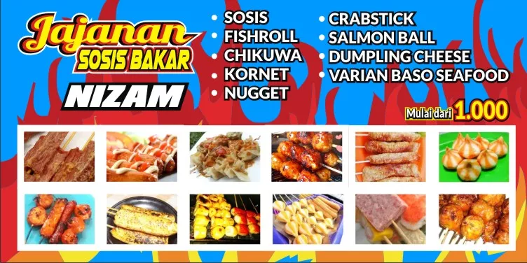 Detail Contoh Banner Sosis Bakar Dan Sate Seafood Nomer 28