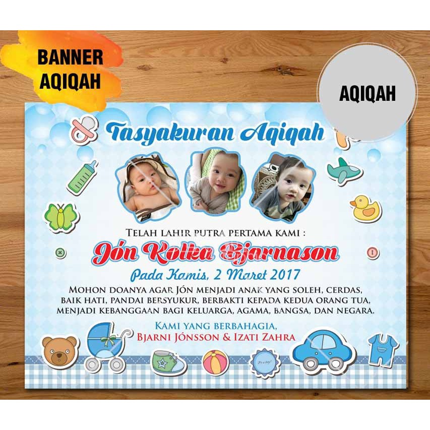Detail Contoh Banner Tasyakuran Aqiqah Nomer 8
