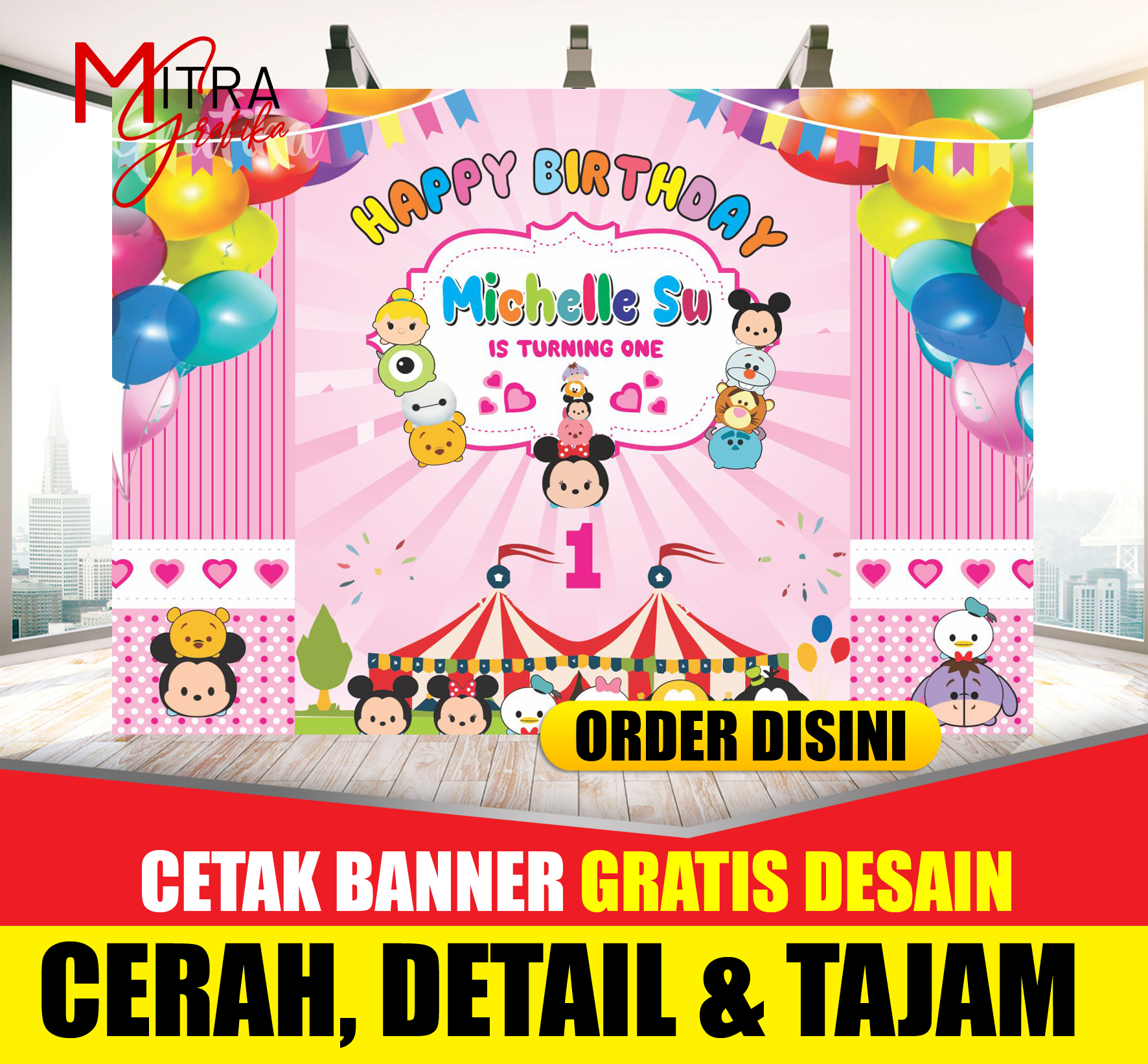 Detail Contoh Banner Ulang Tahun Anak Perempuan Nomer 4