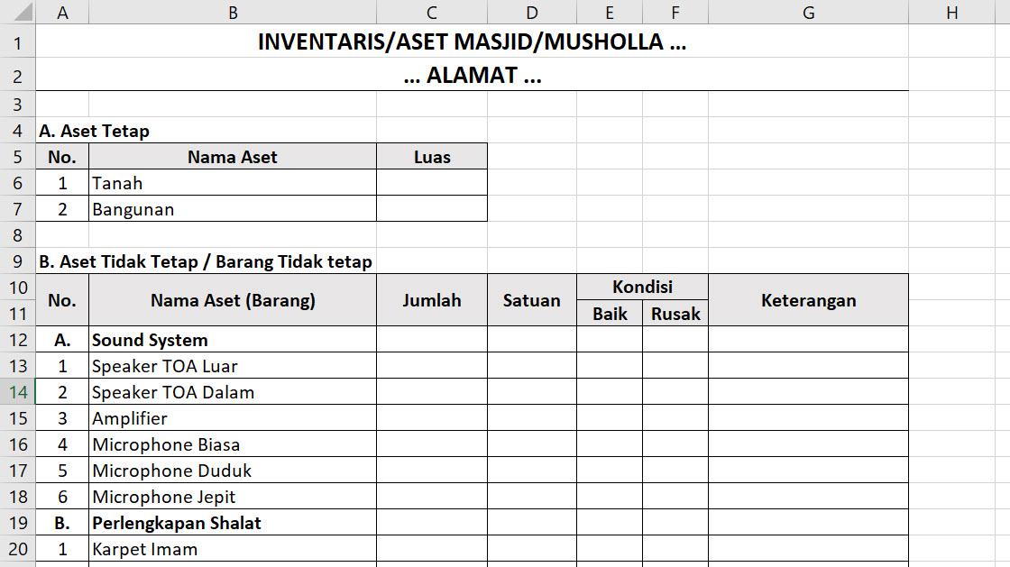 Detail Contoh Barang Inventaris Nomer 7