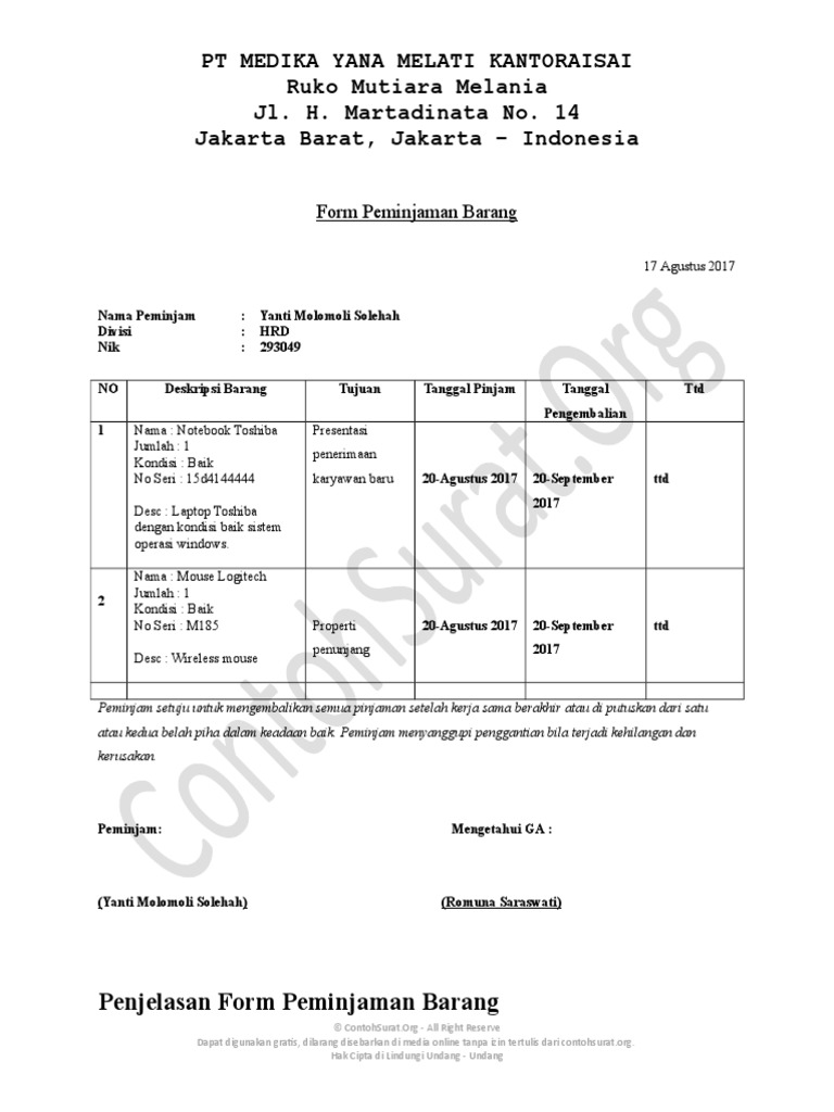 Detail Contoh Barang Inventaris Kantor Nomer 35