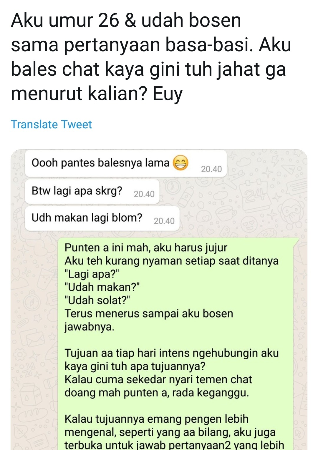 Detail Contoh Basa Basi Chat Nomer 29