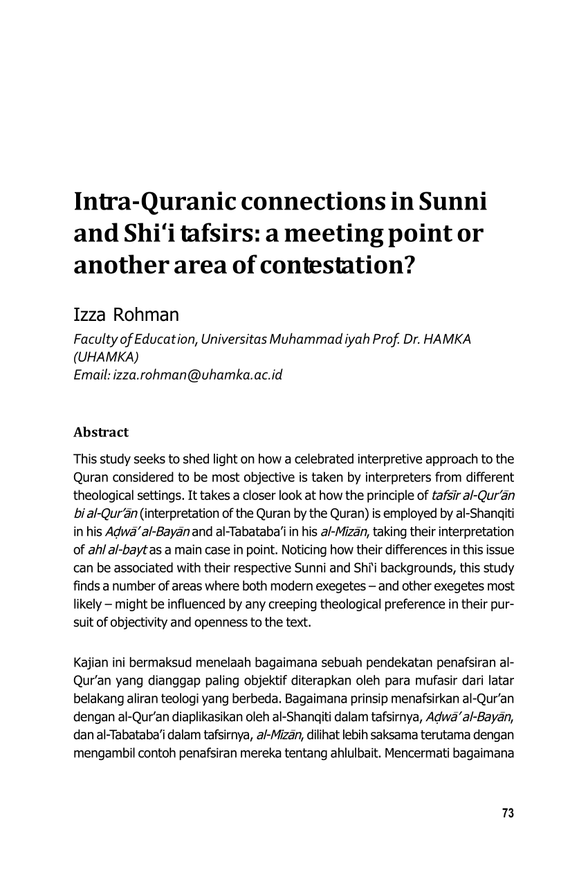 Detail Contoh Bayan At Tafsir Nomer 30