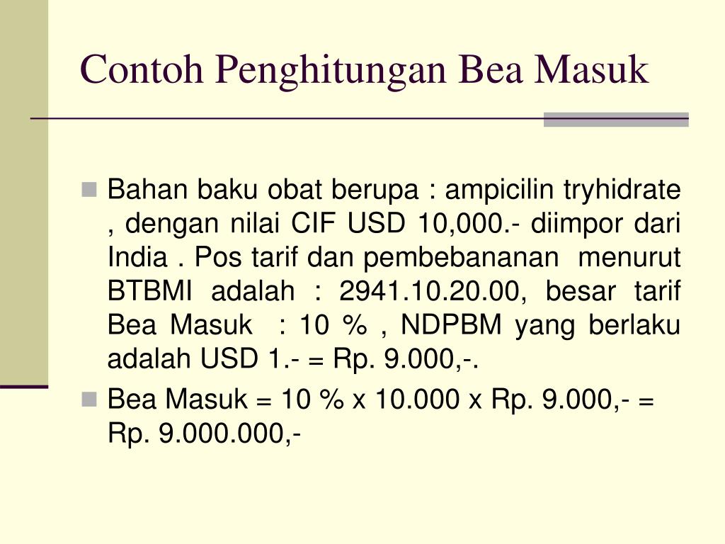 Detail Contoh Bea Masuk Nomer 14