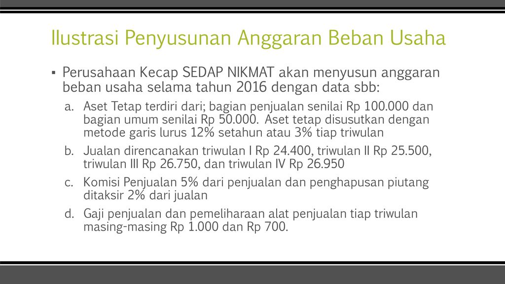 Detail Contoh Beban Usaha Nomer 10