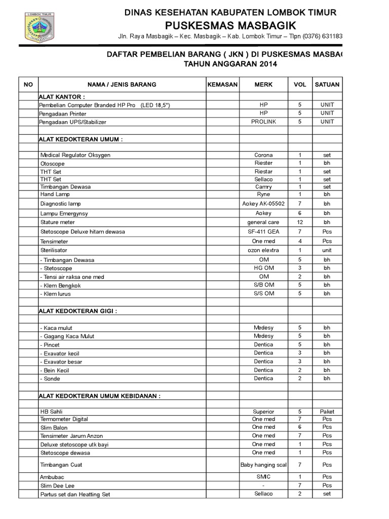 Detail Contoh Belanja Modal Nomer 17