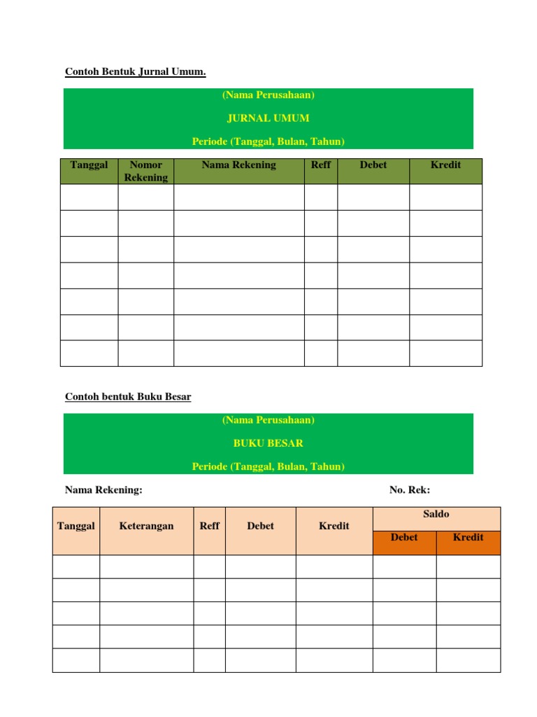 Detail Contoh Bentuk Jurnal Nomer 36