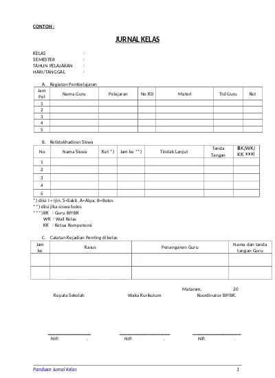 Detail Contoh Bentuk Jurnal Nomer 57