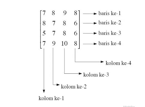 Detail Contoh Bentuk Matriks Nomer 5