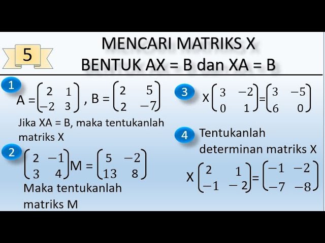 Detail Contoh Bentuk Matriks Nomer 42