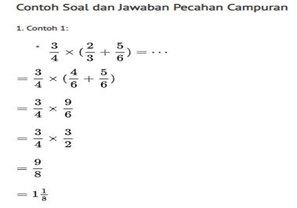 Detail Contoh Bentuk Pecahan Nomer 13