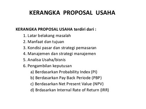 Detail Contoh Bentuk Proposal Nomer 40