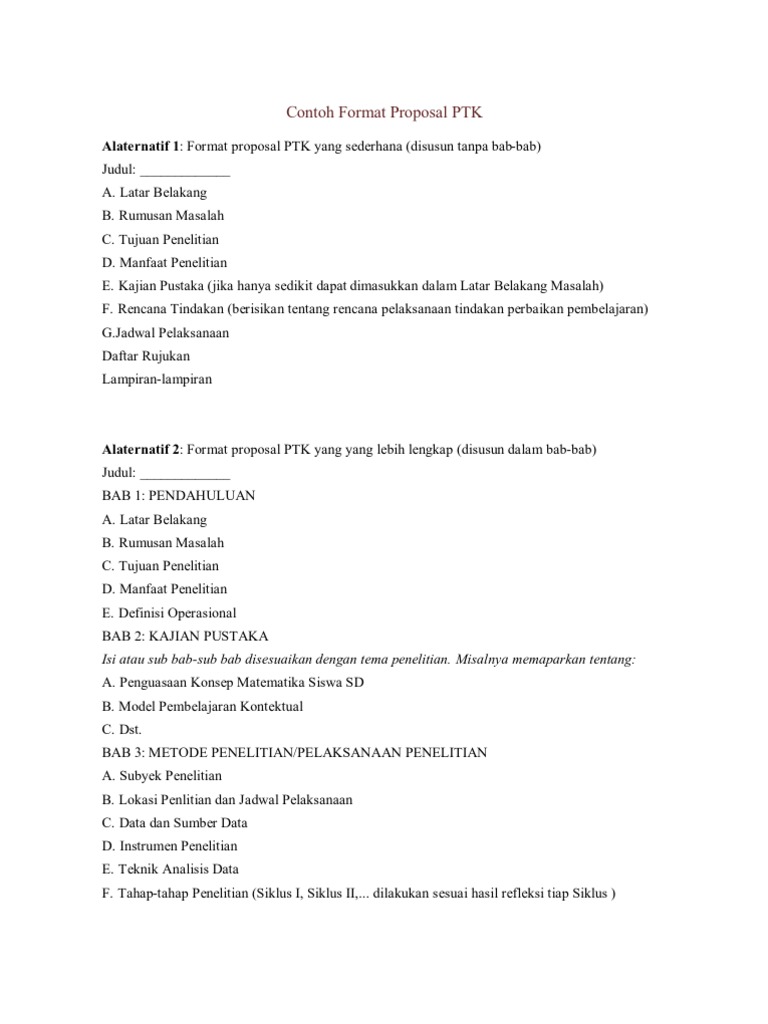 Detail Contoh Bentuk Proposal Nomer 48