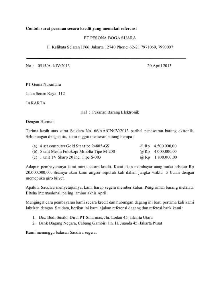 Detail Contoh Bentuk Surat Block Style Nomer 34