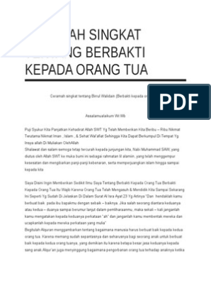 Detail Contoh Berbakti Kepada Orang Tua Nomer 32