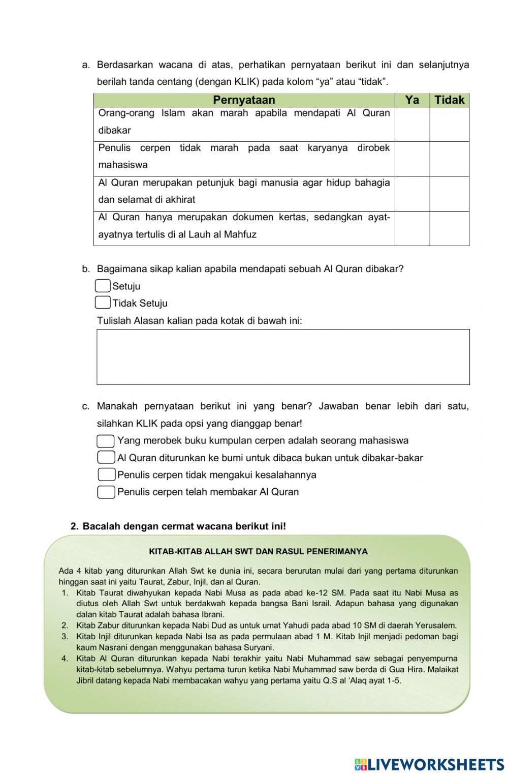 Detail Contoh Beriman Kepada Kitab Allah Nomer 52