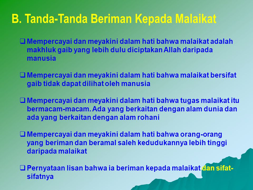 Detail Contoh Beriman Kepada Malaikat Nomer 14