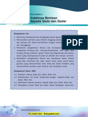 Detail Contoh Beriman Kepada Qada Dan Qadar Nomer 55