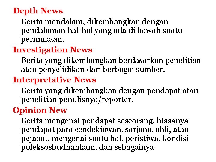 Detail Contoh Berita Depth News Nomer 13