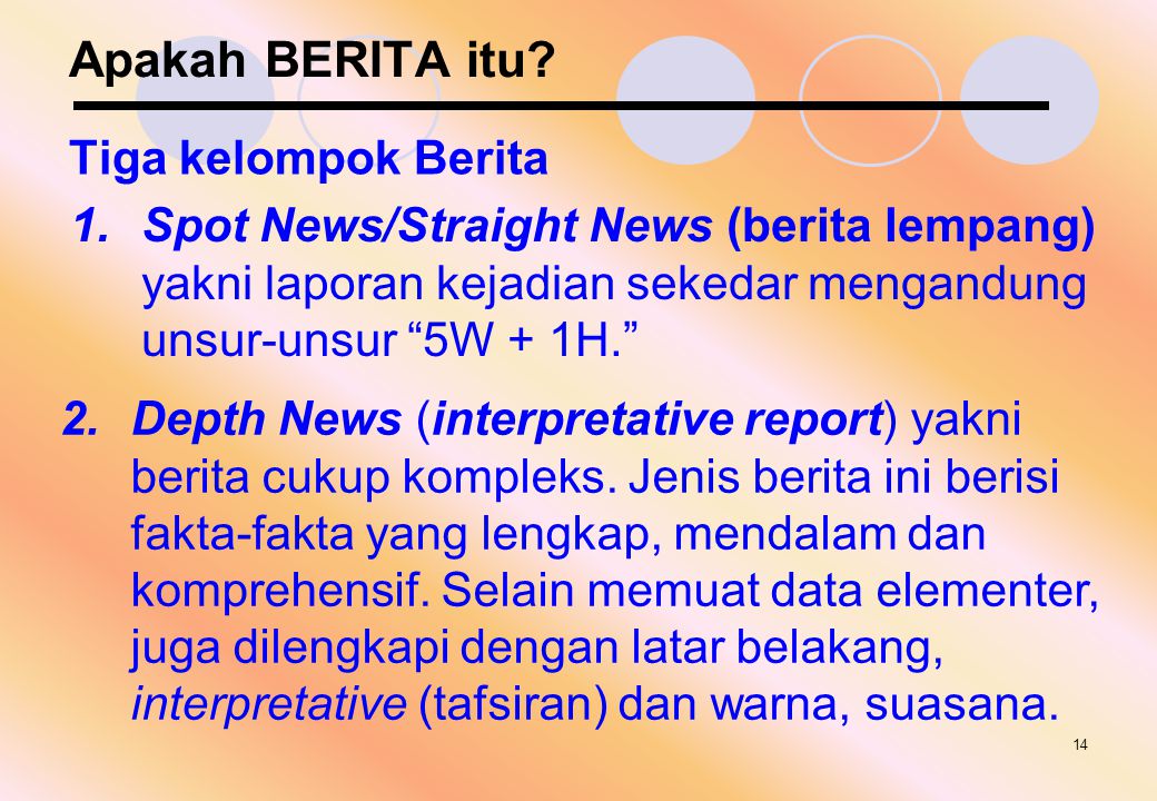 Detail Contoh Berita Depth News Nomer 30