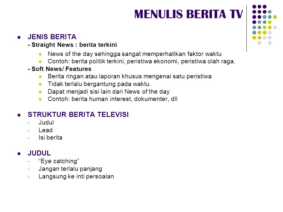 Detail Contoh Berita Di Tv Nomer 33