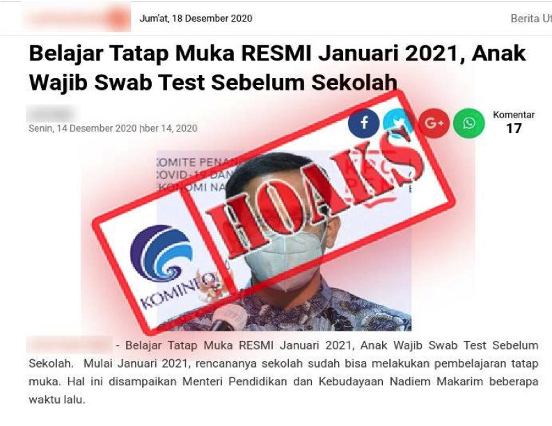 Contoh Berita Hoax - KibrisPDR