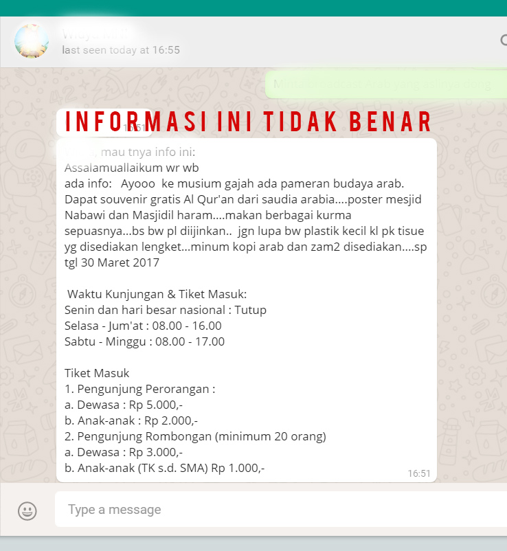 Detail Contoh Berita Hoax Nomer 5