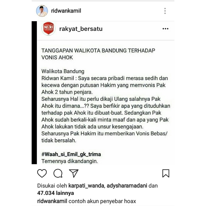 Detail Contoh Berita Hoax Nomer 41