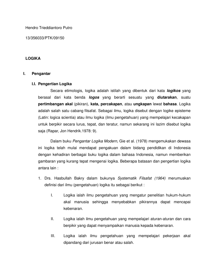 Detail Contoh Berpikir Logis Nomer 53