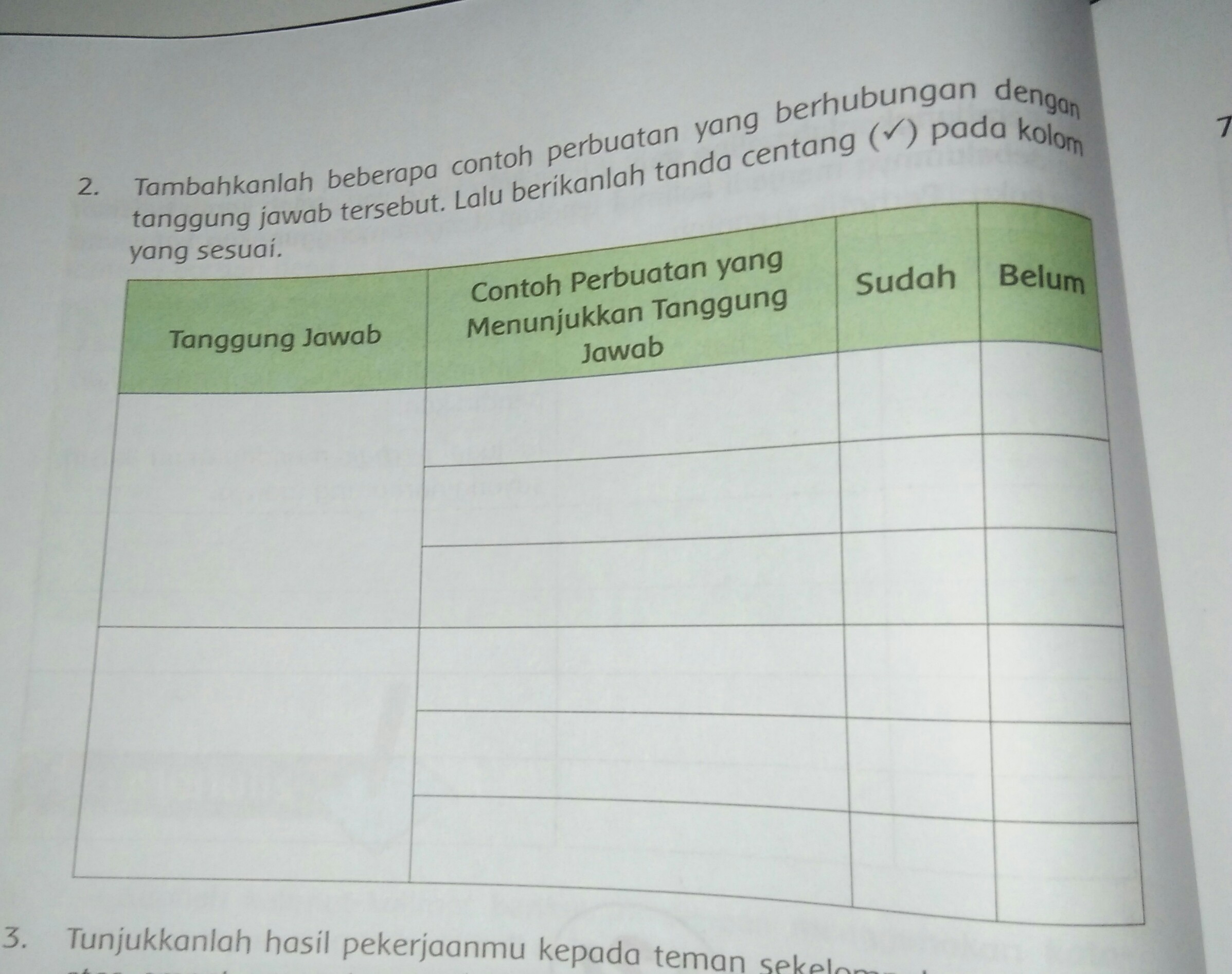 Detail Contoh Bertanggung Jawab Nomer 17