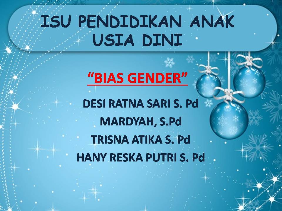 Detail Contoh Bias Gender Nomer 18