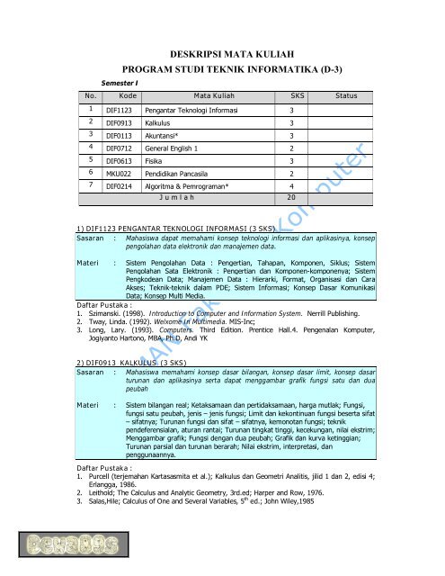 Detail Contoh Bidang Studi Nomer 38