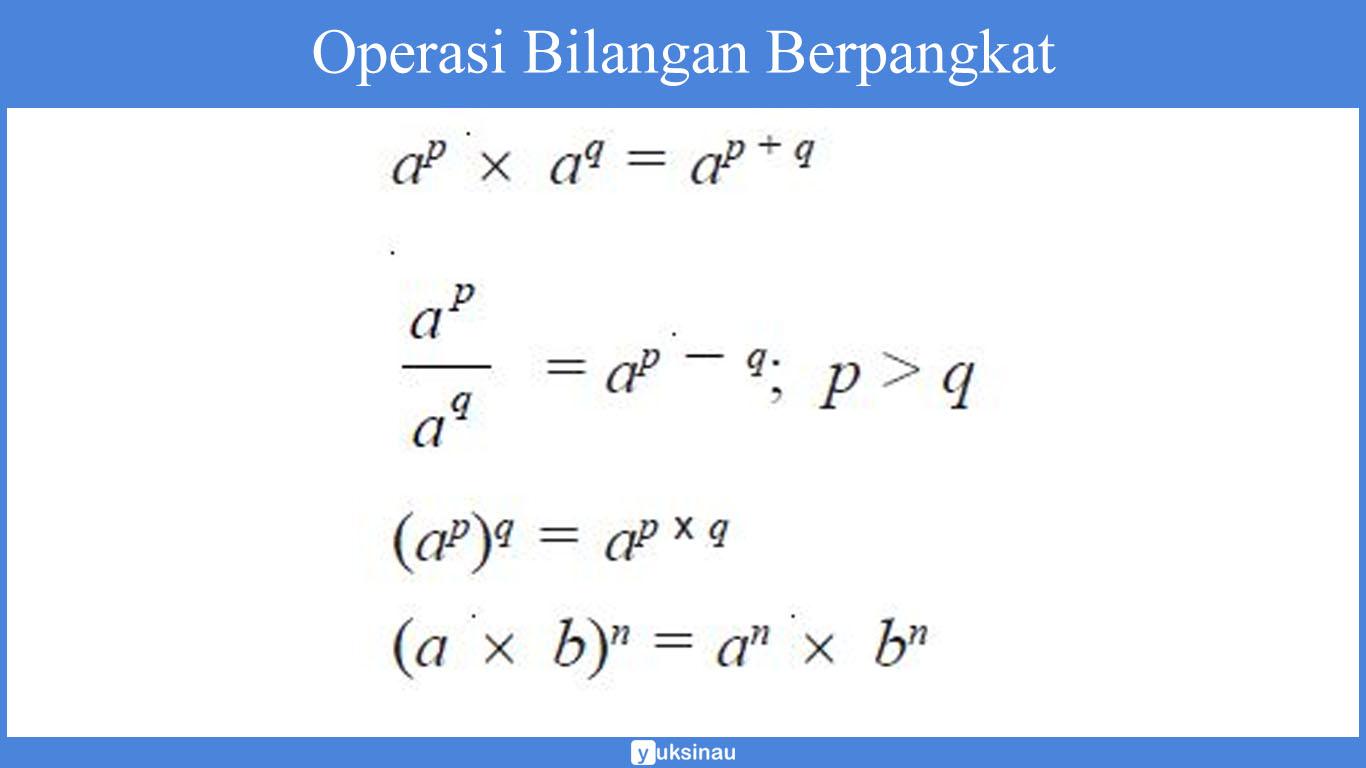 Detail Contoh Bilangan Berpangkat Nomer 12