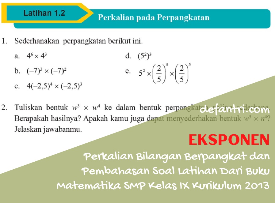 Detail Contoh Bilangan Berpangkat Nomer 41