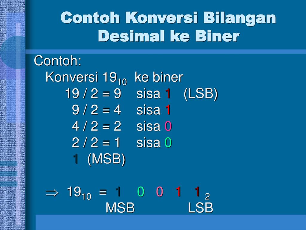 Detail Contoh Bilangan Biner Nomer 16