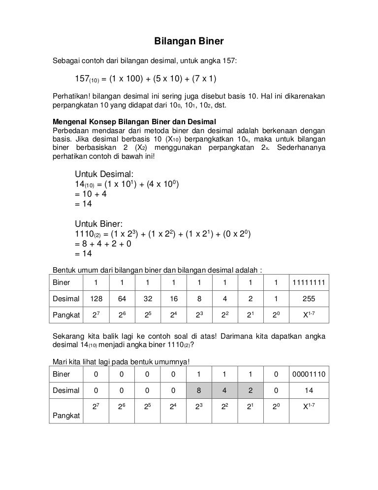 Detail Contoh Bilangan Biner Nomer 22