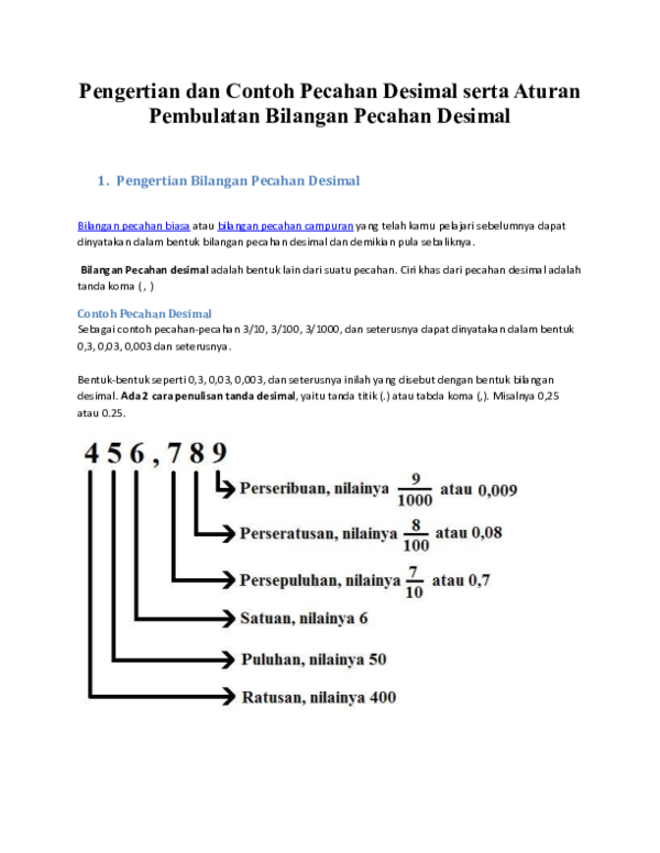 Detail Contoh Bilangan Desimal Nomer 34