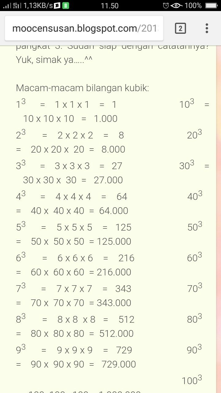 Detail Contoh Bilangan Kubik Nomer 12