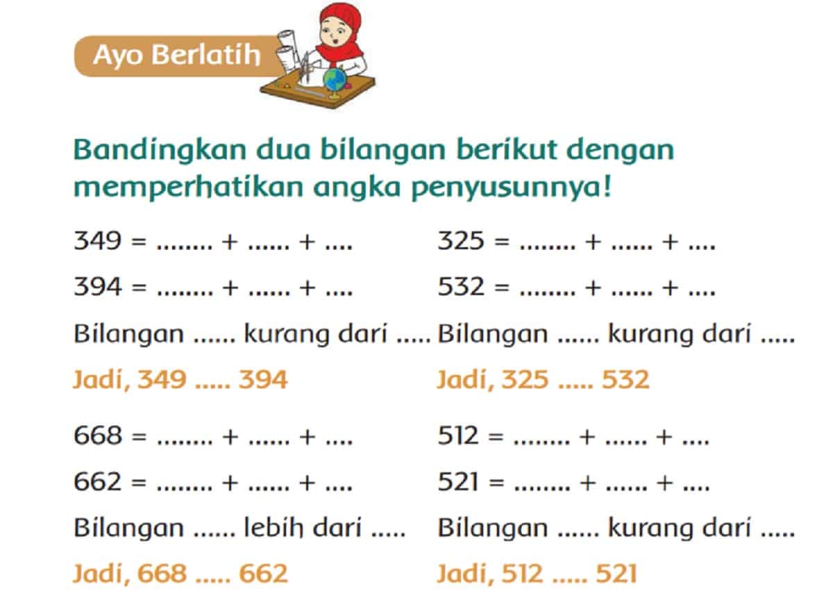 Detail Contoh Bilangan Kurang Dari Dan Lebih Dari Nomer 17